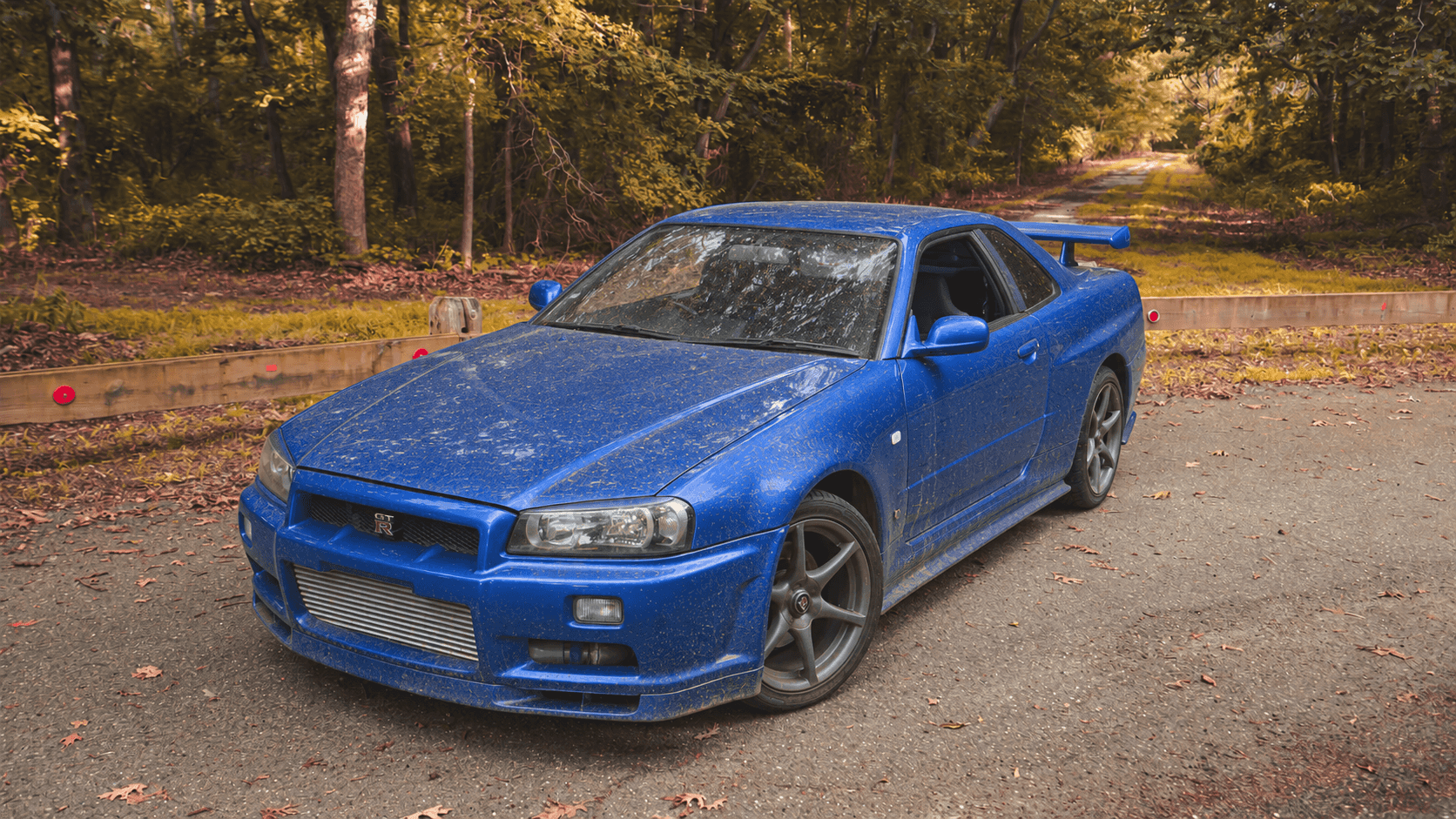 1998 Nissan Skyline R34 GTT before exterior detailing — Ninja Auto Detail